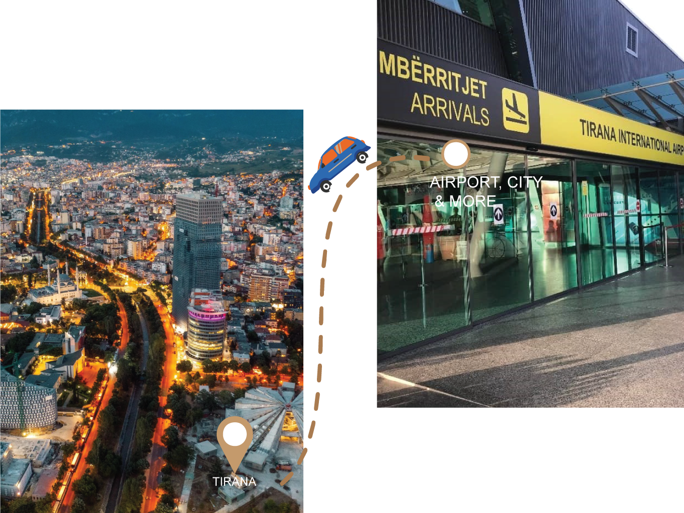 private transfert from tirana to airport